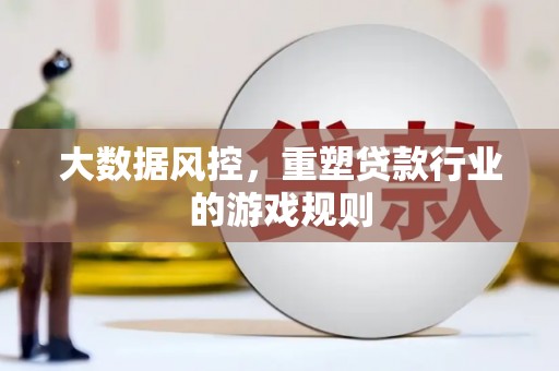 师宗大数据风控，重塑贷款行业的游戏规则