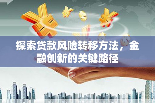 师宗探索贷款风险转移方法，金融创新的关键路径