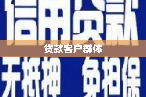 师宗贷款客户群体