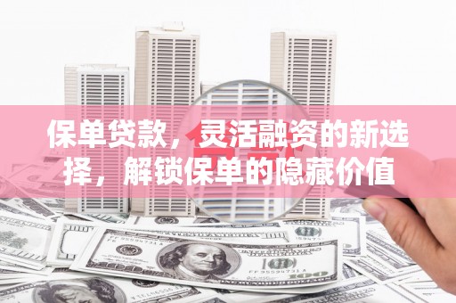 师宗保单贷款，灵活融资的新选择，解锁保单的隐藏价值