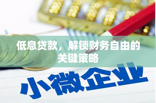 师宗低息贷款，解锁财务自由的关键策略