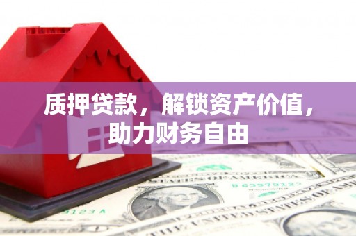 师宗质押贷款，解锁资产价值，助力财务自由
