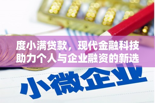 师宗度小满贷款，现代金融科技助力个人与企业融资的新选择