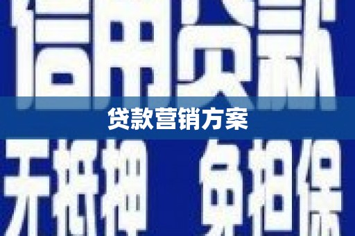 师宗贷款营销方案