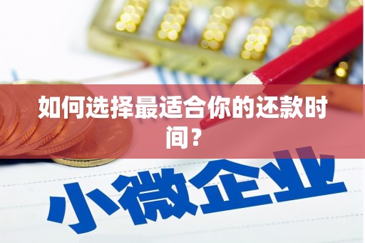 师宗如何选择最适合你的还款时间？