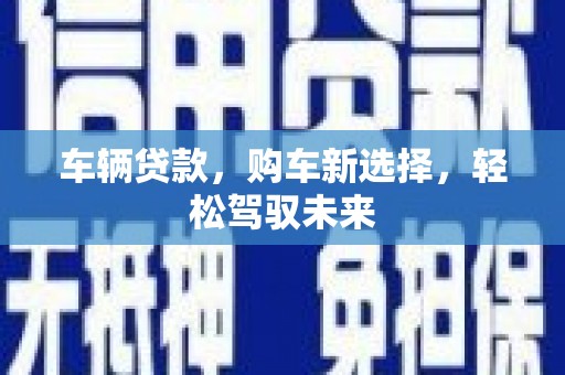 师宗车辆贷款，购车新选择，轻松驾驭未来