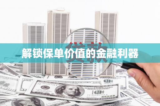 师宗解锁保单价值的金融利器