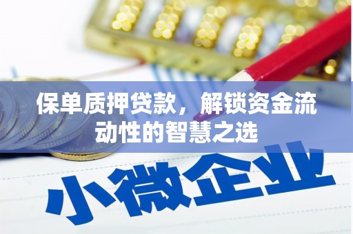 师宗保单质押贷款，解锁资金流动性的智慧之选
