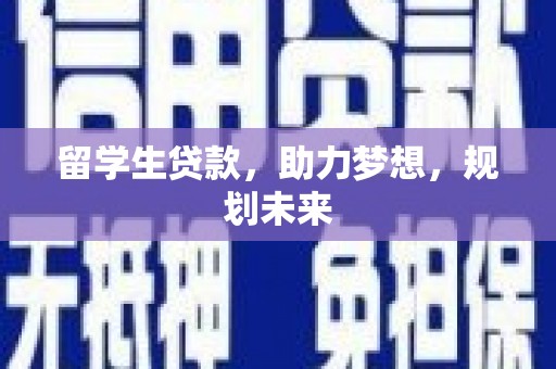师宗留学生贷款，助力梦想，规划未来