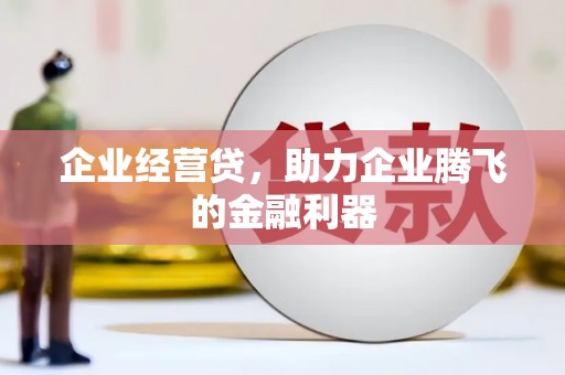 师宗企业经营贷，助力企业腾飞的金融利器