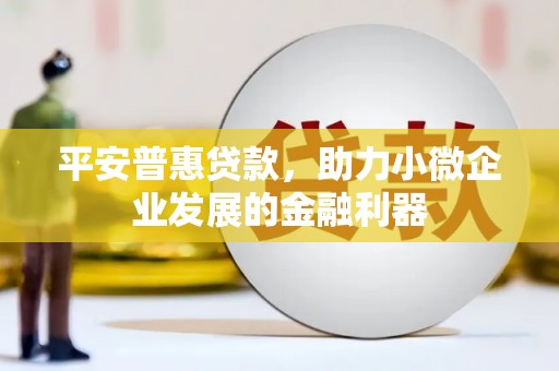 师宗平安普惠贷款，助力小微企业发展的金融利器