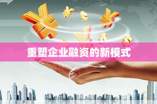 师宗重塑企业融资的新模式